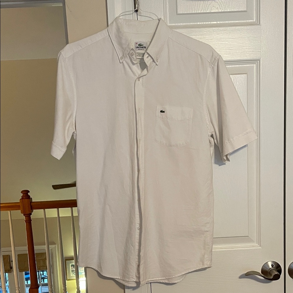 Lacoste Boy’s White Short Sleeve Shirt